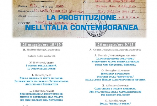 Locandina La Prostituzione nell_Italia Contemporanea
