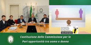L'Ufficio di Presidenza riunito per l'esame delle candidature per la Commissione regionale per le pari opportunit&agrave;