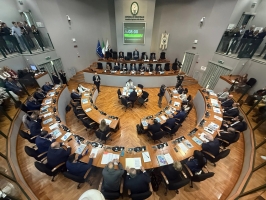 Il Consiglio regionale riunito per i lavori in aula