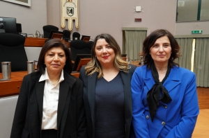 La Presidente Leri e le due Vice Presidenti Rossi e Muci